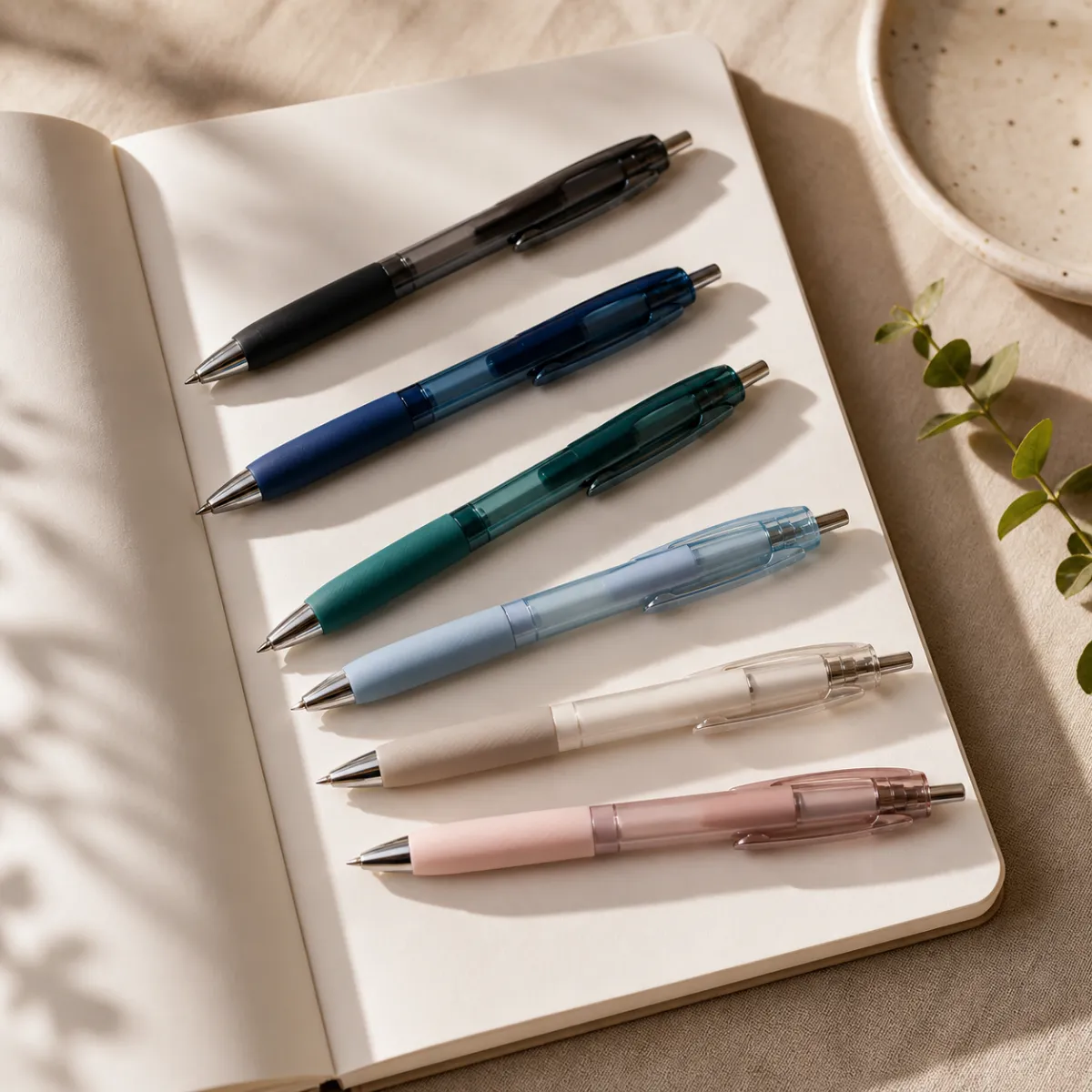 best ballpoint pens for journaling Uni-ball Jetstream and Paper Mate InkJoy